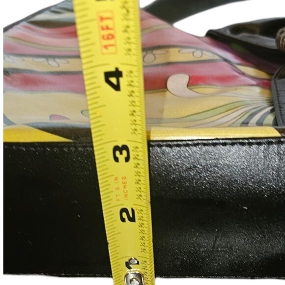 Millie Bags Multicolor Floral Print Handbag With Black Strap - Picture 5 of 16